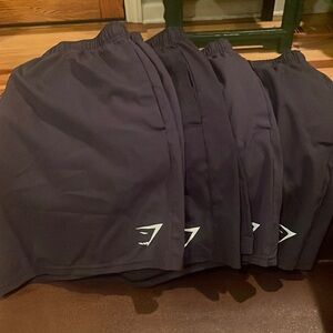 Lot of 4 pair of Gymshark men’s 5 inch athletic shorts. Great used condition!